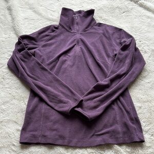 Columbia Women's Fleece Pullover Purple Half-Zip Jacket Size Xs